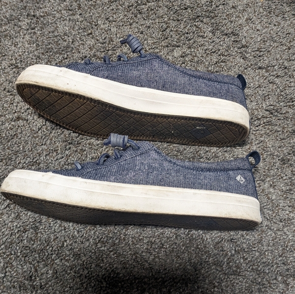 Sparkly Navy Blue Sperrys - Picture 2 of 6